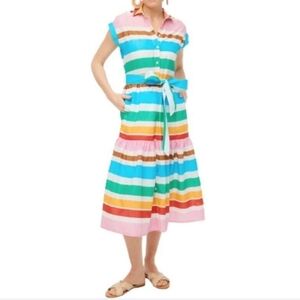 Belted Midi Shirt Dress